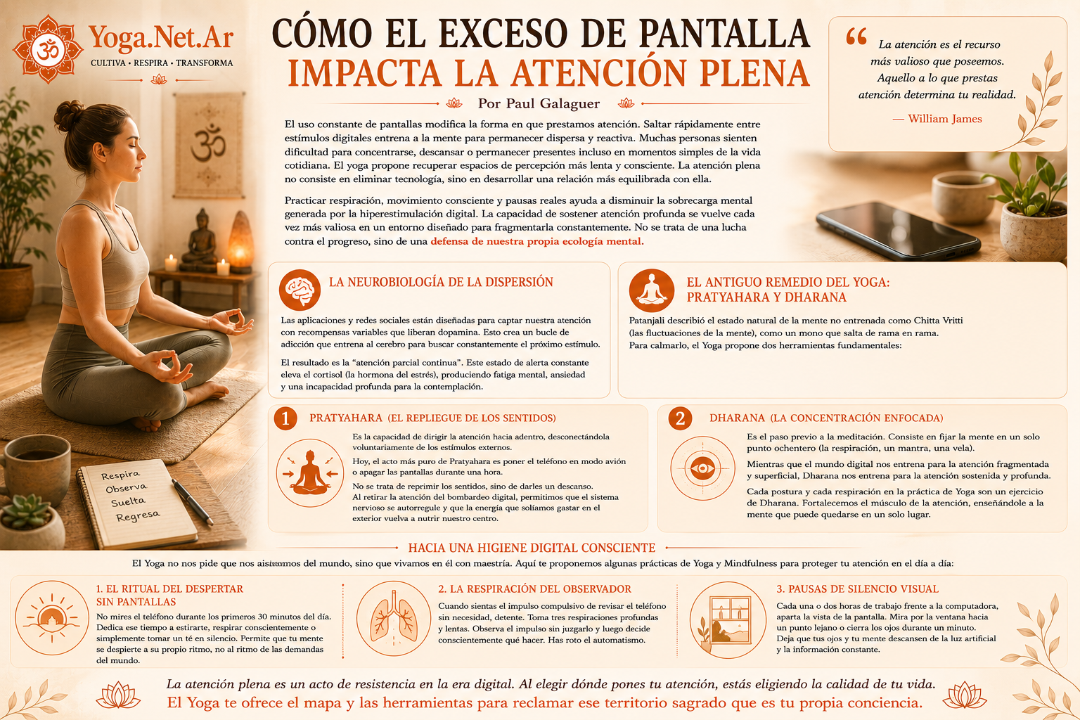 C&oacute;mo el exceso de pantalla impacta la atenci&oacute;n plena | Yoga