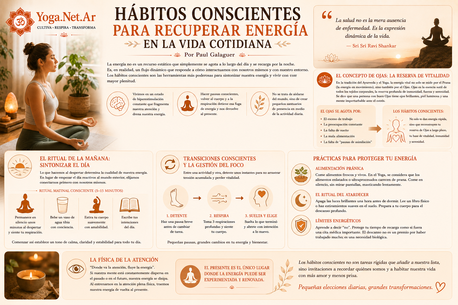 H&aacute;bitos conscientes para recuperar energ&iacute;a | Yoga