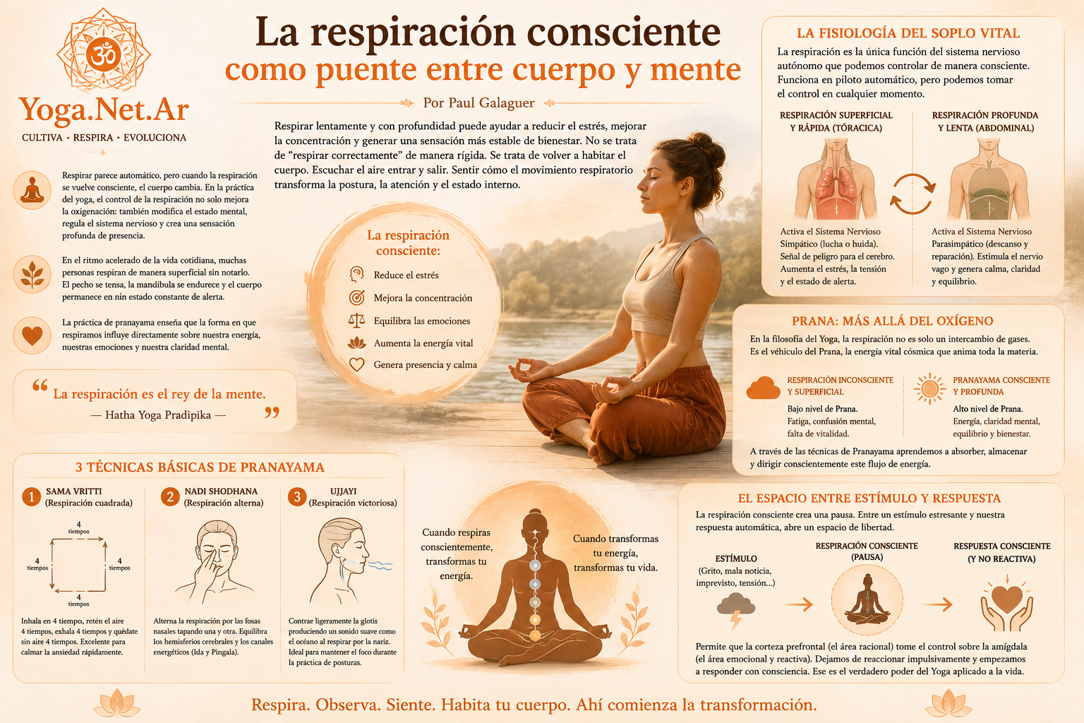 La respiraci&oacute;n consciente como puente entre cuerpo y mente | Yoga