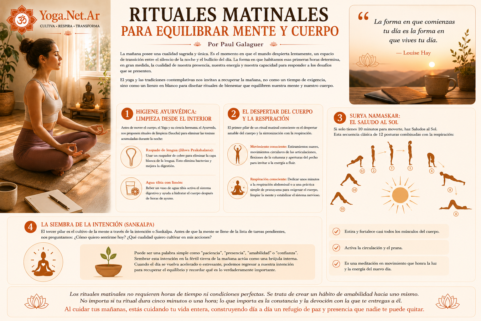 Rituales matinales para equilibrar mente y cuerpo | Yoga